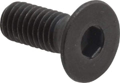 Holo-Krome - M6x1.00 Metric Coarse Hex Socket Drive, 90° Flat Screw - Grade 12.9 Alloy Steel, Black Oxide Finish, Fully Threaded, 16mm OAL - Exact Tool & Supply