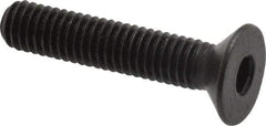 Holo-Krome - M6x1.00 Metric Coarse Hex Socket Drive, 90° Flat Screw - Grade 12.9 Alloy Steel, Black Oxide Finish, Fully Threaded, 30mm OAL - Exact Tool & Supply