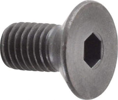 Holo-Krome - M10x1.50 Metric Coarse Hex Socket Drive, 90° Flat Screw - Grade 12.9 Alloy Steel, Black Oxide Finish, Fully Threaded, 20mm OAL - Exact Tool & Supply