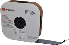 VELCRO Brand - 2" Wide x 25 Yd Long Adhesive Backed Loop Roll - Continuous Roll, Black - Exact Tool & Supply