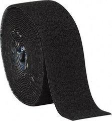VELCRO Brand - 2" Wide x 5 Yd Long Adhesive Backed Loop Roll - Continuous Roll, Black - Exact Tool & Supply