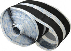 VELCRO Brand - 1-1/2" Wide x 10 Yd Long Adhesive Backed Hook & Loop Roll - Continuous Roll, Black - Exact Tool & Supply