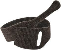 VELCRO Brand - 10 Piece 1" Wide x 8" Piece Length, Self Fastening Tie/Strap Hook & Loop Strap - Perforated/Pieces Roll, Black - Exact Tool & Supply