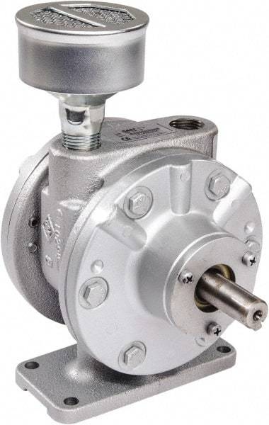 Gast - 4 hp Reversible Foot Air Actuated Motor - 0:00 Gear Ratio, 3,000 Max RPM, 1.36" Shaft Length, 5/8" Shaft Diam - Exact Tool & Supply