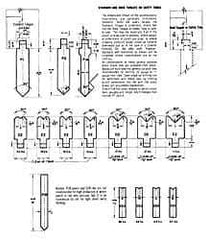 Made in USA - 9 Gauge, Press Brake Punch and Die Set - 8 Ft. Punch and Die Length - Exact Tool & Supply