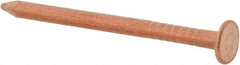 Made in USA - 3D, 14 Gauge, 1-1/4" OAL Common Nails - Smooth Shank, Copper - Exact Tool & Supply