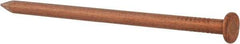 Made in USA - 10D, 9 Gauge, 3" OAL Common Nails - Smooth Shank, Copper - Exact Tool & Supply