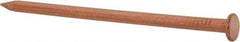 Made in USA - 16D, 8 Gauge, 3-1/2" OAL Common Nails - Smooth Shank, Copper - Exact Tool & Supply