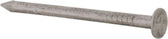 Made in USA - 3D, 14 Gauge, 1-1/4" OAL Common Nails - Smooth Shank, Aluminum - Exact Tool & Supply