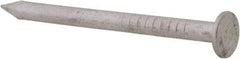 Made in USA - 4D, 12 Gauge, 1-1/2" OAL Common Nails - Smooth Shank, Aluminum - Exact Tool & Supply