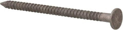 Made in USA - 3D, 14 Gauge, 1-1/4" OAL Common Nails - Ring Shank, 316 Stainless Steel - Exact Tool & Supply