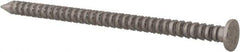 Made in USA - 8D, 10 Gauge, 2-1/2" OAL Common Nails - Ring Shank, 316 Stainless Steel - Exact Tool & Supply
