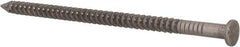 Made in USA - 10D, 9 Gauge, 3" OAL Common Nails - Ring Shank, 316 Stainless Steel - Exact Tool & Supply