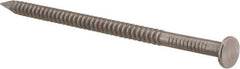 Made in USA - 16D, 8 Gauge, 3-1/2" OAL Common Nails - Ring Shank, 316 Stainless Steel - Exact Tool & Supply