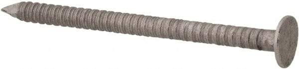 Made in USA - 3D, 14 Gauge, 1-1/4" OAL Common Nails - Ring Shank, 18-8 Stainless Steel - Exact Tool & Supply