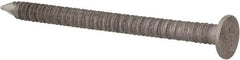 Made in USA - 4D, 12 Gauge, 1-1/2" OAL Common Nails - Ring Shank, 18-8 Stainless Steel - Exact Tool & Supply