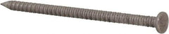 Made in USA - 8D, 10 Gauge, 2-1/2" OAL Common Nails - Ring Shank, 18-8 Stainless Steel - Exact Tool & Supply