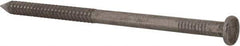 Made in USA - 20D, 6 Gauge, 4" OAL Common Nails - Ring Shank, 18-8 Stainless Steel - Exact Tool & Supply