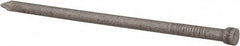 Made in USA - 8D, 12 Gauge, 2-1/2" OAL Finishing Nails - Smooth Shank, 18-8 Stainless Steel - Exact Tool & Supply
