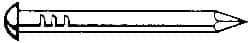 Value Collection - 8D, 12 Gauge, 2-1/2" OAL Siding Nails - Smooth Shank, Grade 2 Steel, Uncoated - Exact Tool & Supply