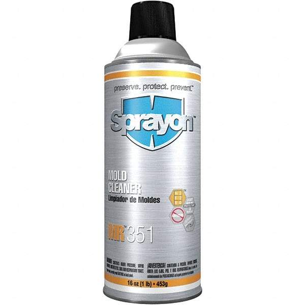 Sprayon - 16 Ounce Aerosol Can, Clear, Mold Cleaner - Exact Tool & Supply