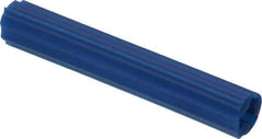 Value Collection - 5/16" Diam, 5/16" Drill, 2" OAL, 1-1/8" Min Embedment Plug Concrete Anchor - Plastic - Exact Tool & Supply