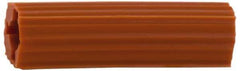 Value Collection - 5/8" Diam, 5/8" Drill, 2-1/2" OAL, 1" Min Embedment Plug Concrete Anchor - Plastic - Exact Tool & Supply