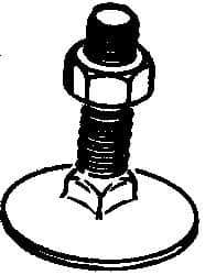 Value Collection - 5/16-18, 1" OAL, 1-3/16" Head Diam, Stainless Steel Elevator Bolt - Flat Head, UNC Thread, Grade 18-8 - Exact Tool & Supply