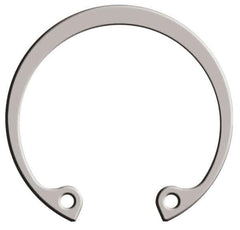 Rotor Clip - 0.05" Thick, Passivated Finish, Stainless Steel Snap Internal Retaining Ring - 0.056" Groove Width, 0.047" Groove Depth, 1.594" Groove Diam, Grade 15-7 Grade 632 - Exact Tool & Supply