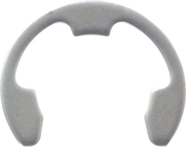 Rotor Clip - 5/8" Groove Diam, 3/4" Shaft Diam, Stainless Steel, E Style External Retaining Rings - 0.056" Groove Width, 0.062" Groove Depth, 0.05" Ring Thickness, Grade 15-7 Grade 632 - Exact Tool & Supply