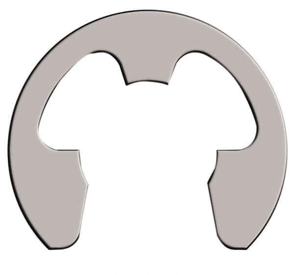 Rotor Clip - 1.079" Groove Diam, 1-3/16" Shaft Diam, Stainless Steel, E Style External Retaining Rings - 0.068" Groove Width, 0.054" Groove Depth, 0.062" Ring Thickness, Grade 15-7 Grade 632 - Exact Tool & Supply