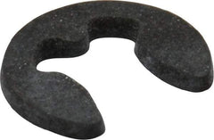 Rotor Clip - 1.9mm Groove Diam, 2.5 to 3mm Shaft Diam, Phosphate & Oil Steel, E Style External Retaining Rings - 0.54mm Groove Width, 0.5mm Ring Thickness, Grade 1060-1090 - Exact Tool & Supply