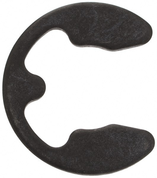 Rotor Clip - 32 to 42mm Shaft Diam, 30mm Groove Diam, Spring Steel Metric External E Style Retaining Ring - Exact Tool & Supply