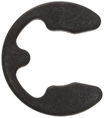 Rotor Clip - 32 to 42mm Shaft Diam, 30mm Groove Diam, Spring Steel Metric External E Style Retaining Ring - Exact Tool & Supply