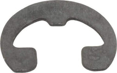 Rotor Clip - 1/4" Groove Diam, 5/16" Shaft Diam, Phosphate Steel, Reinforced E Style External Retaining Rings - 0.029" Groove Width, 0.031" Groove Depth, 0.025" Ring Thickness, Grade 1060-1090 - Exact Tool & Supply