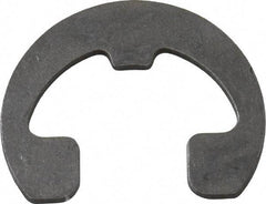 Rotor Clip - 0.343" Groove Diam, 7/16" Shaft Diam, Phosphate Steel, Reinforced E Style External Retaining Rings - 0.04" Groove Width, 0.047" Groove Depth, 0.035" Ring Thickness, Grade 1060-1090 - Exact Tool & Supply