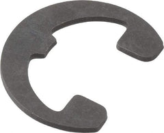 Rotor Clip - 0.396" Groove Diam, 1/2" Shaft Diam, Phosphate Steel, Reinforced E Style External Retaining Rings - 0.046" Groove Width, 0.052" Groove Depth, 0.042" Ring Thickness, Grade 1060-1090 - Exact Tool & Supply