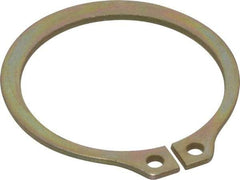 Rotor Clip - 1.118" Groove Diam, 1-3/16" Shaft Diam, Zinc Yellow Dichromate Steel, Snap External Retaining Rings - 0.056" Groove Width, 0.035" Groove Depth, 0.05" Ring Thickness, Grade 1060-1090 - Exact Tool & Supply