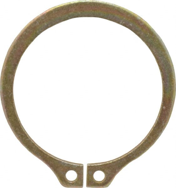 Rotor Clip - 25/32" Shaft Diam, 0.733" Groove Diam, Spring Steel External SH Style Retaining Ring - Exact Tool & Supply