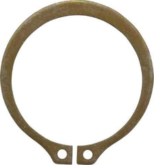 Rotor Clip - 1.291" Groove Diam, 1-3/8" Shaft Diam, Zinc Yellow Dichromate Steel, Snap External Retaining Rings - 0.056" Groove Width, 0.042" Groove Depth, 0.05" Ring Thickness, Grade 1060-1090 - Exact Tool & Supply