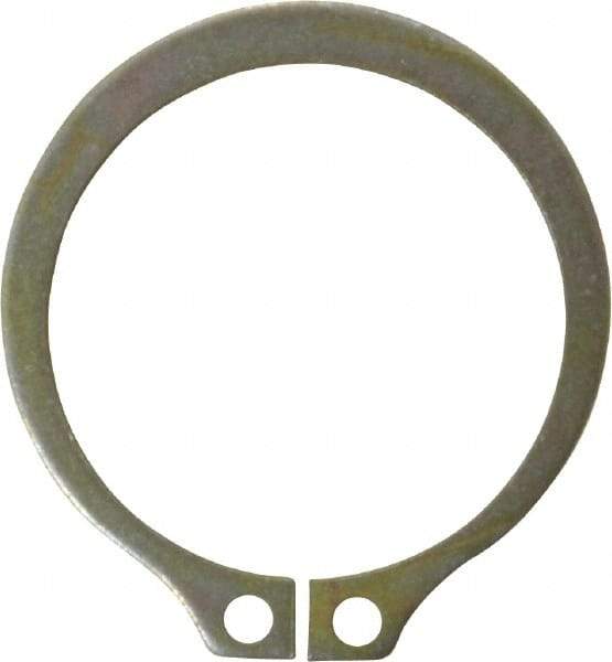 Rotor Clip - 1.529" Groove Diam, 1-5/8" Shaft Diam, Zinc Yellow Dichromate Steel, Snap External Retaining Rings - 0.068" Groove Width, 0.048" Groove Depth, 0.062" Ring Thickness, Grade 1060-1090 - Exact Tool & Supply