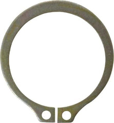 Rotor Clip - 1.529" Groove Diam, 1-5/8" Shaft Diam, Zinc Yellow Dichromate Steel, Snap External Retaining Rings - 0.068" Groove Width, 0.048" Groove Depth, 0.062" Ring Thickness, Grade 1060-1090 - Exact Tool & Supply