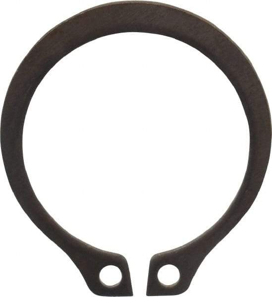 Rotor Clip - 0.588" Groove Diam, 5/8" Shaft Diam, Zinc-Plated Stainless Steel, Snap External Retaining Rings - 0.039" Groove Width, 0.018" Groove Depth, 0.035" Ring Thickness, Grade 15-7 Grade 632 - Exact Tool & Supply