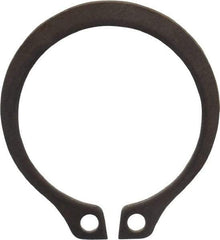 Rotor Clip - 0.588" Groove Diam, 5/8" Shaft Diam, Zinc-Plated Stainless Steel, Snap External Retaining Rings - 0.039" Groove Width, 0.018" Groove Depth, 0.035" Ring Thickness, Grade 15-7 Grade 632 - Exact Tool & Supply