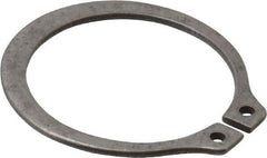 Rotor Clip - 0.821" Groove Diam, 7/8" Shaft Diam, Zinc-Plated Stainless Steel, Snap External Retaining Rings - 0.046" Groove Width, 0.027" Groove Depth, 0.042" Ring Thickness, Grade 15-7 Grade 632 - Exact Tool & Supply