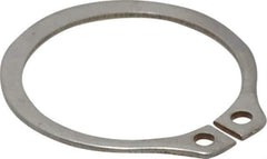 Rotor Clip - 0.94" Groove Diam, 1" Shaft Diam, Zinc-Plated Stainless Steel, Snap External Retaining Rings - 0.046" Groove Width, 0.03" Groove Depth, 0.042" Ring Thickness, Grade 15-7 Grade 632 - Exact Tool & Supply