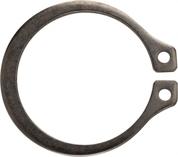 Rotor Clip - 15/32" Shaft Diam, 0.443" Groove Diam, Stainless Steel External SH Style Retaining Ring - Exact Tool & Supply
