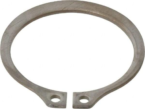 Rotor Clip - 1.118" Groove Diam, 1-3/16" Shaft Diam, Zinc-Plated Stainless Steel, Snap External Retaining Rings - 0.056" Groove Width, 0.035" Groove Depth, 0.05" Ring Thickness, Grade 15-7 Grade 632 - Exact Tool & Supply