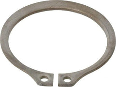 Rotor Clip - 1.118" Groove Diam, 1-3/16" Shaft Diam, Zinc-Plated Stainless Steel, Snap External Retaining Rings - 0.056" Groove Width, 0.035" Groove Depth, 0.05" Ring Thickness, Grade 15-7 Grade 632 - Exact Tool & Supply