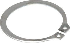 Rotor Clip - 1.176" Groove Diam, 1-1/4" Shaft Diam, Zinc-Plated Stainless Steel, Snap External Retaining Rings - 0.056" Groove Width, 0.037" Groove Depth, 0.05" Ring Thickness, Grade 15-7 Grade 632 - Exact Tool & Supply